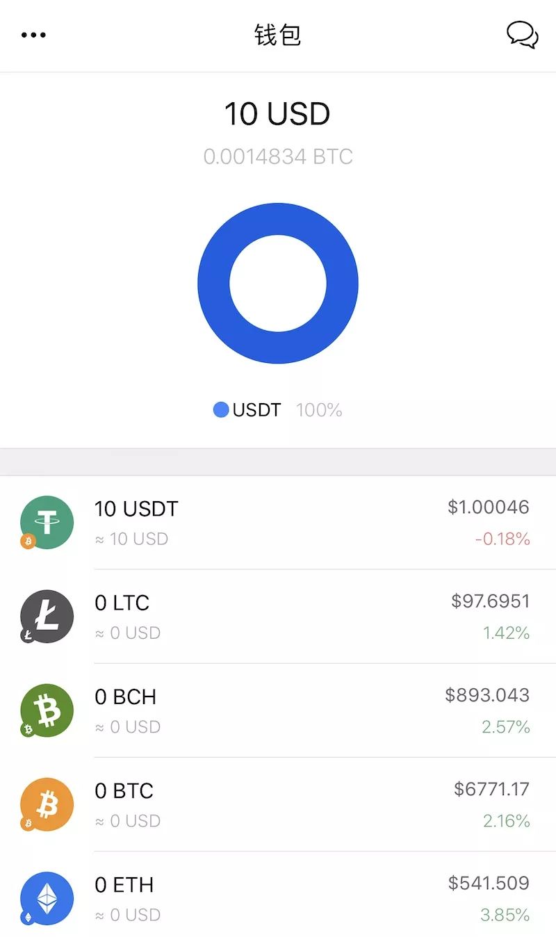 在这个号称区块链界微信的 App 里，我可以接收比特币红包  第8张