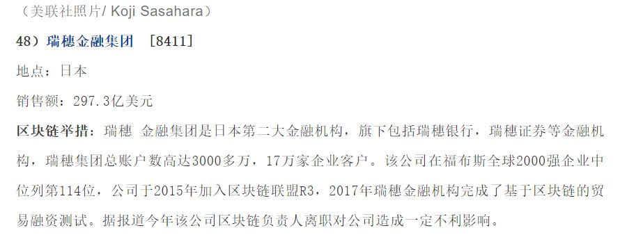 全球规模最大的五十家上市公司在区块链领域的布局  第7张