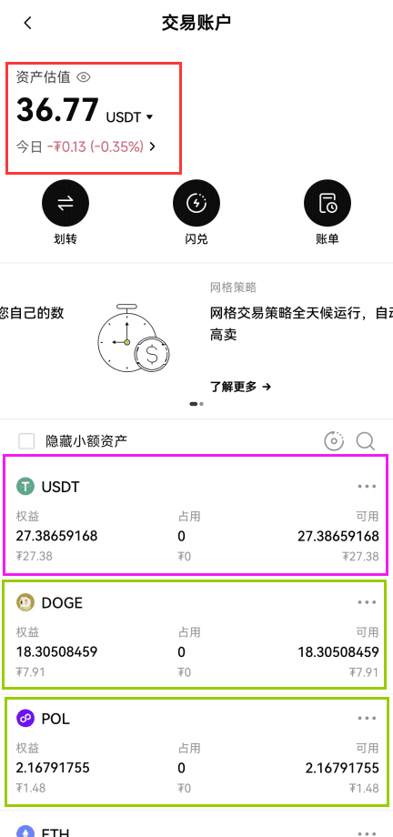 欧易交易所USDT现货交易购买、兑换狗狗币或其他币种操作教程  第2张