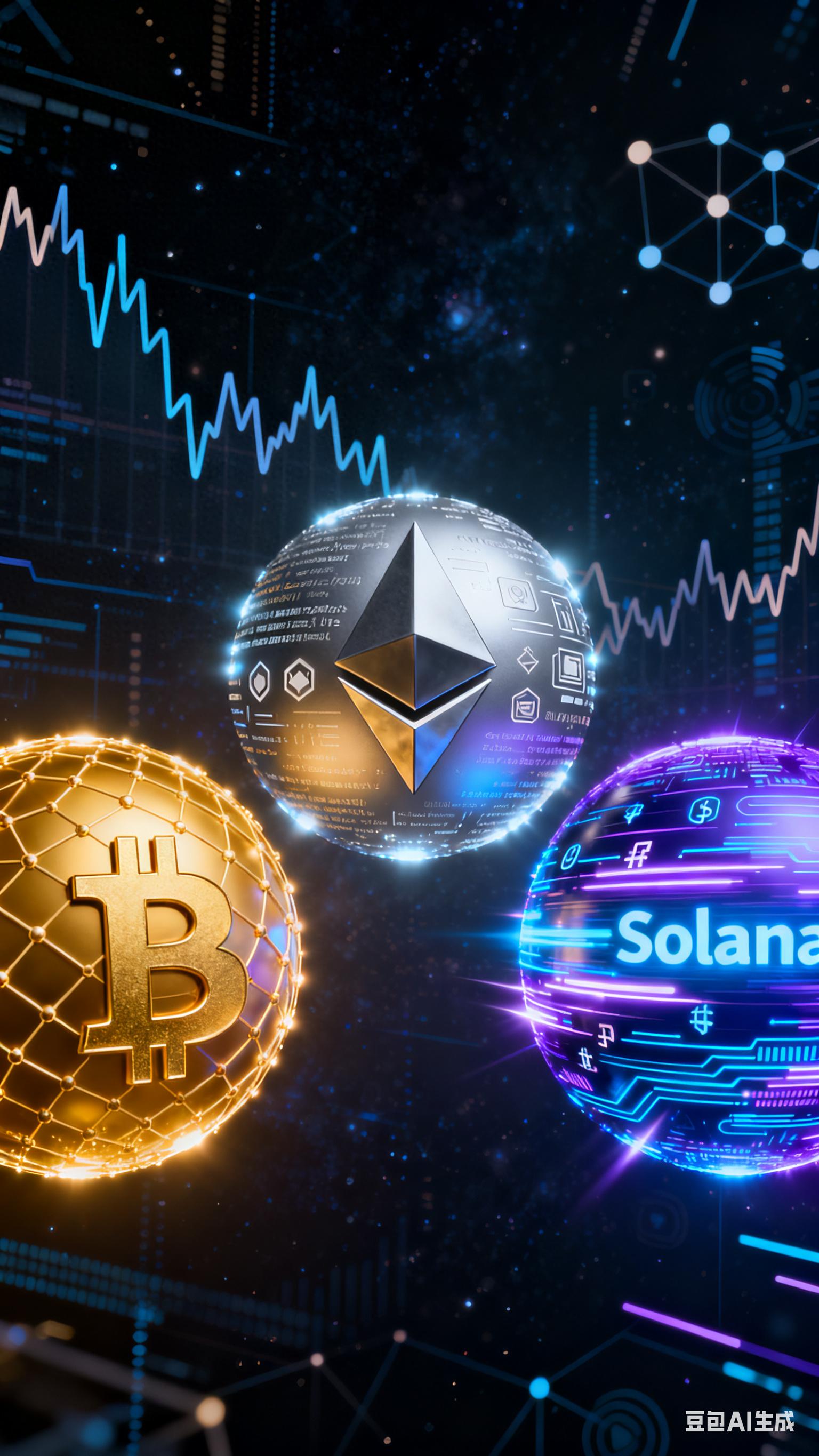 BTC、ETH、SOL：三角关系与市场共舞