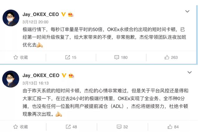 数字币暴跌三大所现原形：OKEx领跑，火币跟随，币 安掉队？  第5张